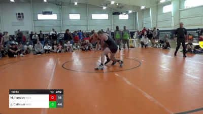 190 lbs Round 2 - Mack Parsley, Peer Pressure Elite vs Joey Calhoun, Michigan Mayhem