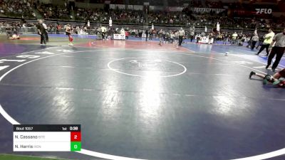 98 lbs Round Of 32 - Nico Cassano, Bitetto Trained Wrestling vs Nicholas Harris, Iron Horse