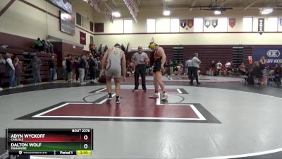 215 lbs Cons. Round 3 - Adyn Wyckoff, Carlisle vs Dalton Wolf, Fennimore