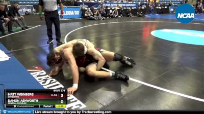 184 lbs Semifinal - Matt Weinberg, Kutztown vs Damon Ashworth, Central Missouri