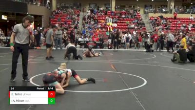 64 lbs Quarterfinal - Abel Mixon, Derby Wrestling Club vs Enrique Tellez Jr, Maize Wrestling Club