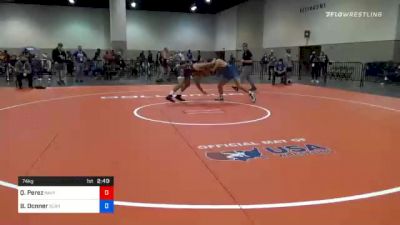 74 kg Prelims - Quentin Perez, Navy-Marine Corps Mat Club vs Brett Donner, Scarlet Knights Wrestling Club