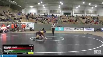 132 lbs Semis & 1st Wb (8 Team) - Brayden Leach, Summit vs Seth Robles, Clarksville