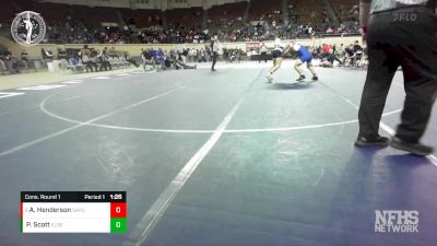 5A-144 lbs Cons. Round 1 - Alex Henderson, SAPULPA vs Preston Scott, EL RENO