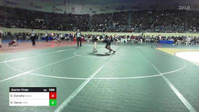 150 lbs Quarterfinal - Sophi Donaho, Broken Arrow Girls Junior High vs Roman Davis, Cashion Wrestling