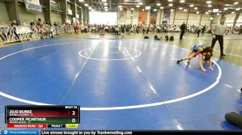 84 lbs Rd# 9- 2:15pm Saturday Final Pool - Jojo Burke, Double Champs vs Cooper McArthur, Minion Black
