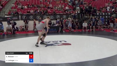 62 kg Cons 16 #1 - Xander Nielsen, Team Alpha Wrestling vs Jackson Lininger, Primus Wrestling