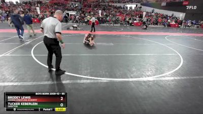 85 lbs Semifinal - Tucker Keberlein, Shiocton vs Brodey Lewis, Askren Wrestling Academy