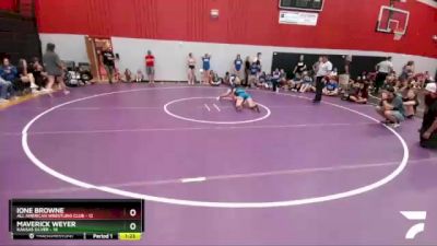 126 lbs Round 6 (8 Team) - Ione Browne, All American Wrestling Club vs Maverick Weyer, Kansas Silver