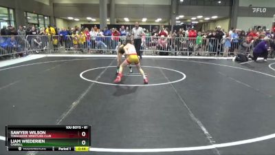 61 lbs Cons. Round 3 - Liam Wiederien, Carroll vs Sawyer Wilson, Tonganoxie Wrestling Club