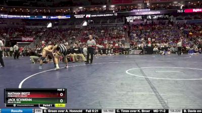 1A-195 lbs 3rd Place Match - Jack Schwenn, Belle Plaine vs Nathan Beitz, Maquoketa Valley