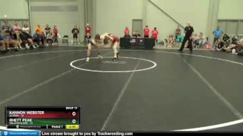 132 lbs Semis & 3rd Wb (16 Team) - Kannon Webster, Illinois vs Rhett Peak, Oklahoma Red