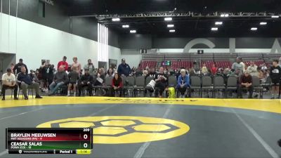 209 lbs Round 3 (8 Team) - Ceasar Salas, POWA (CO) vs Braylen Meeuwsen, Mat Assassins (PA)