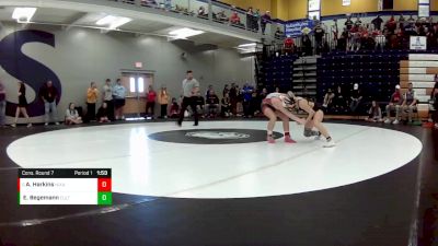 125 lbs. Cons. Round 7 - Addison Harkins, Nixa vs Emmy Begemann, Fulton