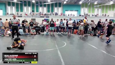 76-80 lbs Round 3 - Beau Auzenne, Team Barracuda vs Sawyer Akel, FL Scorpions Wrestling Club