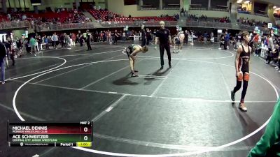 90 lbs Champ. Round 1 - Ace Schweitzer, Central City Junior Wrestling vs Michael Dennis, Pioneer Wrestling Club