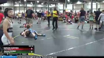 72 lbs Round 3 (6 Team) - Rhoan Rambo, Olympia Red vs Kotlon Hartmen, Steel Valley