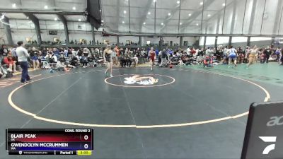 105 lbs Cons. Round 2 - Blair Peak, OK vs Gwendolyn McCrummen, WA