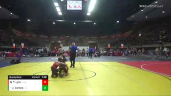 106 lbs Quarterfinal - Dylan Barnes, LAWC/Chaminade vs Nicolas Trujillo, New Creation Wrestling Club