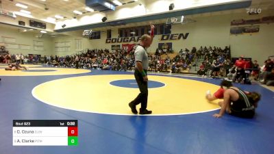 223 lbs Consi Of 4 - David Ozuna, Clovis West vs Achilles Clarke, Pitman