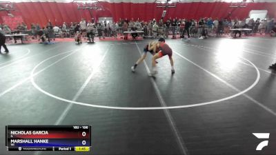 106 lbs Cons. Round 4 - Nicholas Garcia, IL vs Marshall Hanke, WI