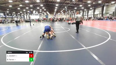 160 lbs Round Of 128 - Joshua Joubert, NJ vs Bradlee Farrer, UT