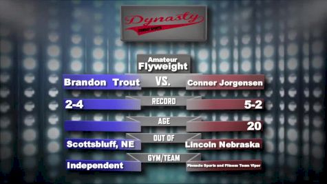 Brandon Trout vs. Conner Jorgensen Combat Sports Replay