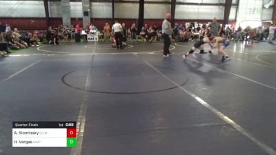 70 lbs Quarterfinal - Aj Slominsky, Olympic vs Hayden Vargas, Unattached