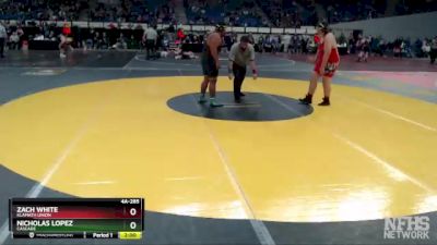 4A-285 lbs Champ. Round 1 - Zach White, Klamath Union vs Nicholas Lopez, Cascade