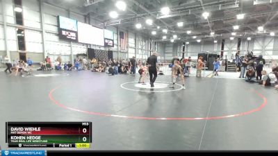 92 lbs Cons. Round 4 - David Wiehle, Mat Demon WC vs Kohen Hedge, Team Real Life Wrestling