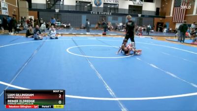 51-54 lbs Round 2 - Reiner Eldredge, Charger Wrestling Club vs Liam Gillingham, Empire Battle School