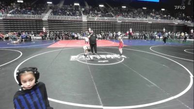 61 lbs Round Of 16 - Aiden Garcia, Heights WC vs Cree Garza, Spokane Wrestling