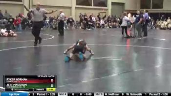 55 lbs Finals (2 Team) - Jett Maughon, Tennessee Black vs Ryker Norman, Iowa Silver