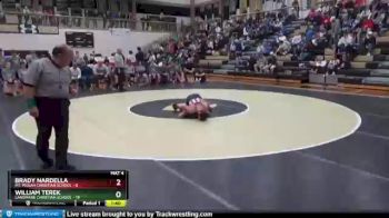 132 lbs 2nd Wrestleback (8 Team) - Brady Nardella, Mt. Pisgah Christian School vs William Terek, Landmark Christian School