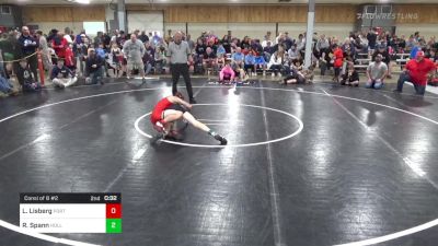 I 100 lbs Consi Of 8 #2 - Logan Lisberg, Port Jervis vs Ray Spann, Holland Patent