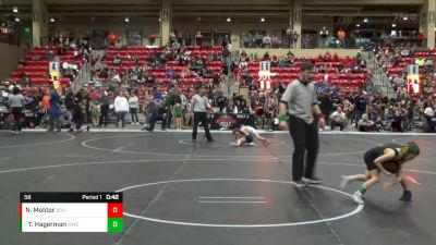 58 lbs Cons. Round 3 - Titan Hagerman, Mulvane Wrestling Club vs Newt Molitor, Brawlers