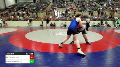 210 lbs Consi Of 4 - Mason Turman, Georgia vs Barrett Rosenberger, The Storm Wrestling Center