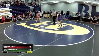 110 lbs. Champ. Round 3 - Jackie Penaloza, Belton vs Hannah Lopez, Moore