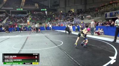 55 lbs Quarterfinal - Kaelynn Hackney, Power House vs Kazy Gilson, Trailblazers