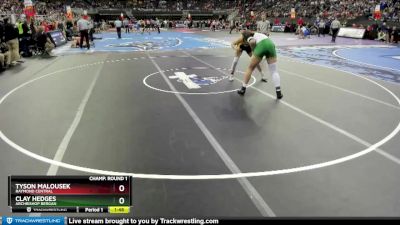 Champ. Round 1 - Tyson Malousek, Raymond Central vs Clay Hedges, Archbishop Bergan