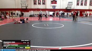 174 lbs Cons. Round 3 - Francisco Endi, Pacific (OR) vs Matthew Martinez, Utah Tech