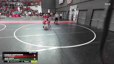 85 lbs Cons. Round 2 - Jace Koch, Spring Valley / Elmwood vs Charlie Mortenson, Wisconsin Rapids