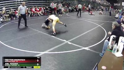 125 lbs Round 3 (6 Team) - Treyton Kropatsch, Nebraska Maize vs Joel Magana, Wyoming Twisters