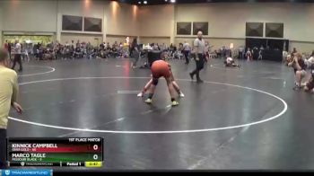 125 lbs Finals (2 Team) - Marco Tagle, Missouri Black vs Kinnick Campbell, Iowa Gold
