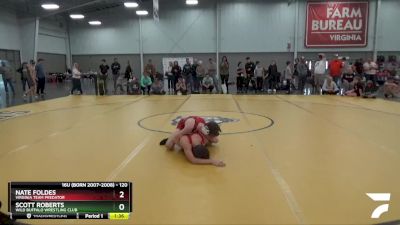 120 lbs Quarterfinal - Nate Foldes, Virginia Team Predator vs Scott Roberts, Wild Buffalo Wrestling Club