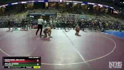 1A 170 lbs Cons. Round 1 - Myles Sadeek, Miami Edison vs Nathaniel Delucco, Hudson