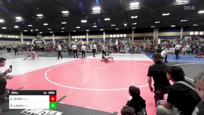 88 lbs Quarterfinal - Alexa Smith, Wolfpack WC vs Sophia Lazaro, California Grapplers