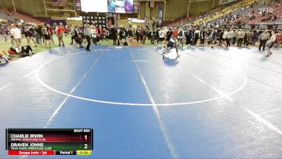 126 lbs Cons. Round 7 - Charlie Irwin, MATPAC Wrestling Club vs Draven Johns, Team Idaho Wrestling Club