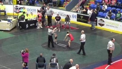 98 lbs Round Of 16 - Claire Gobrecht, South Western vs Jaysa Kiess, Hughesville