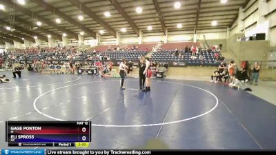 187 lbs Cons. Round 3 - Gage Ponton, ID vs Eli Spross, MT